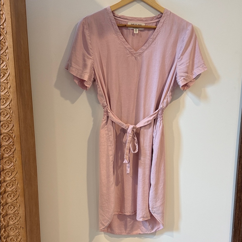 Anthropologie Pink Midi Dress